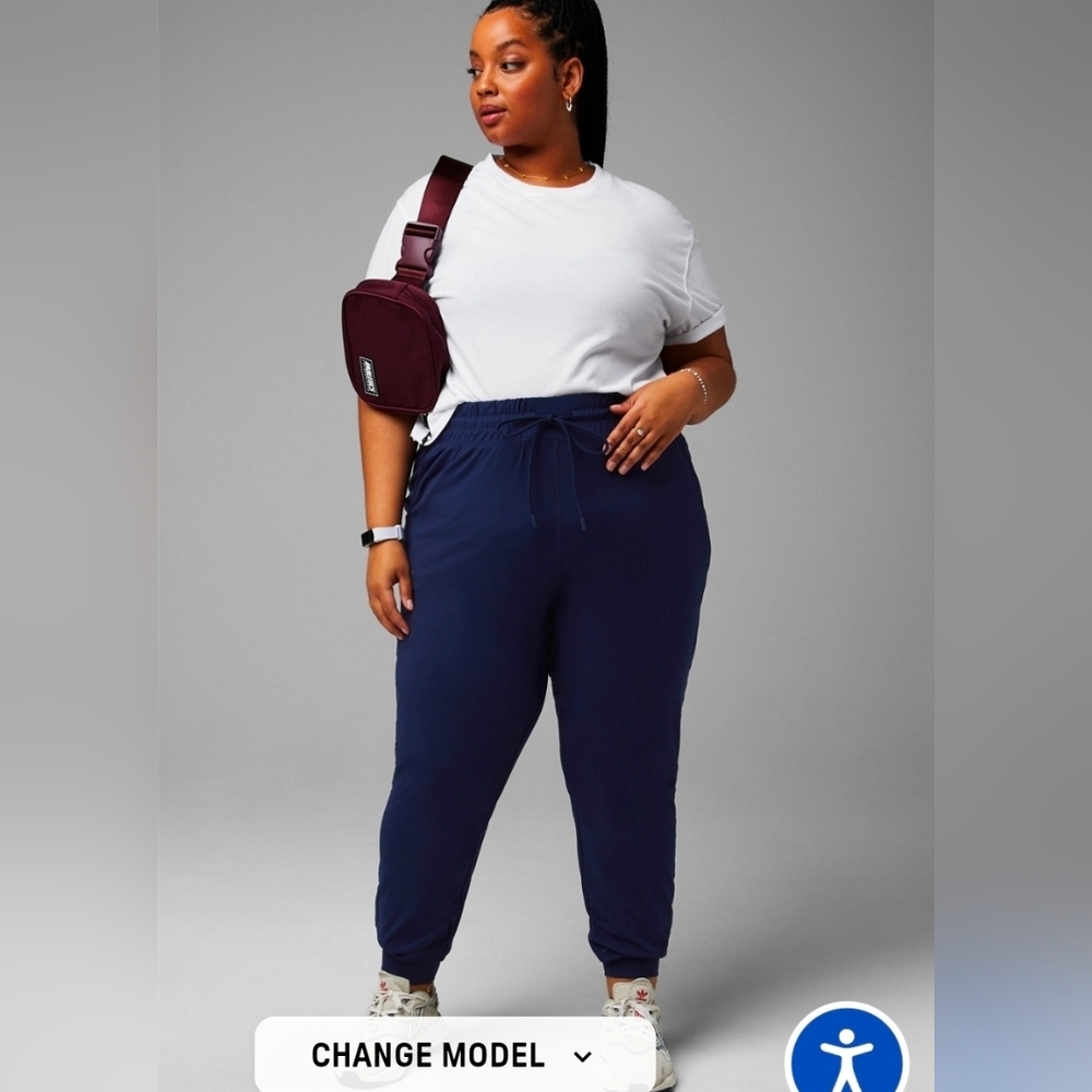 Fabletics Performance Women's Navy Blue Joggers S… - image 1